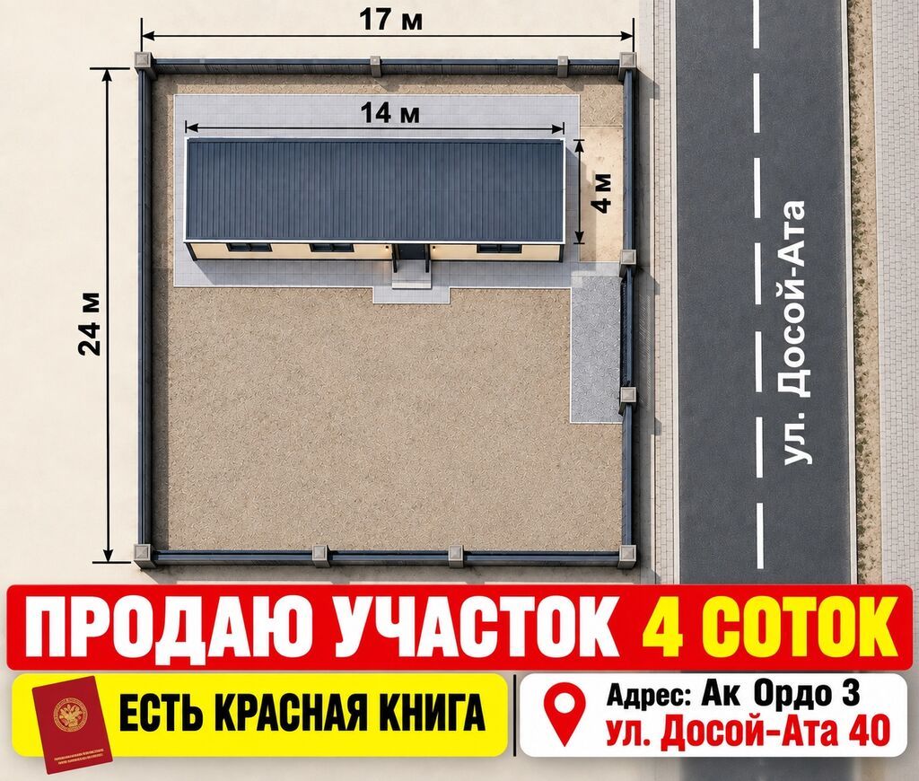 4 соток, Для строительства, Красная книга: фото 3