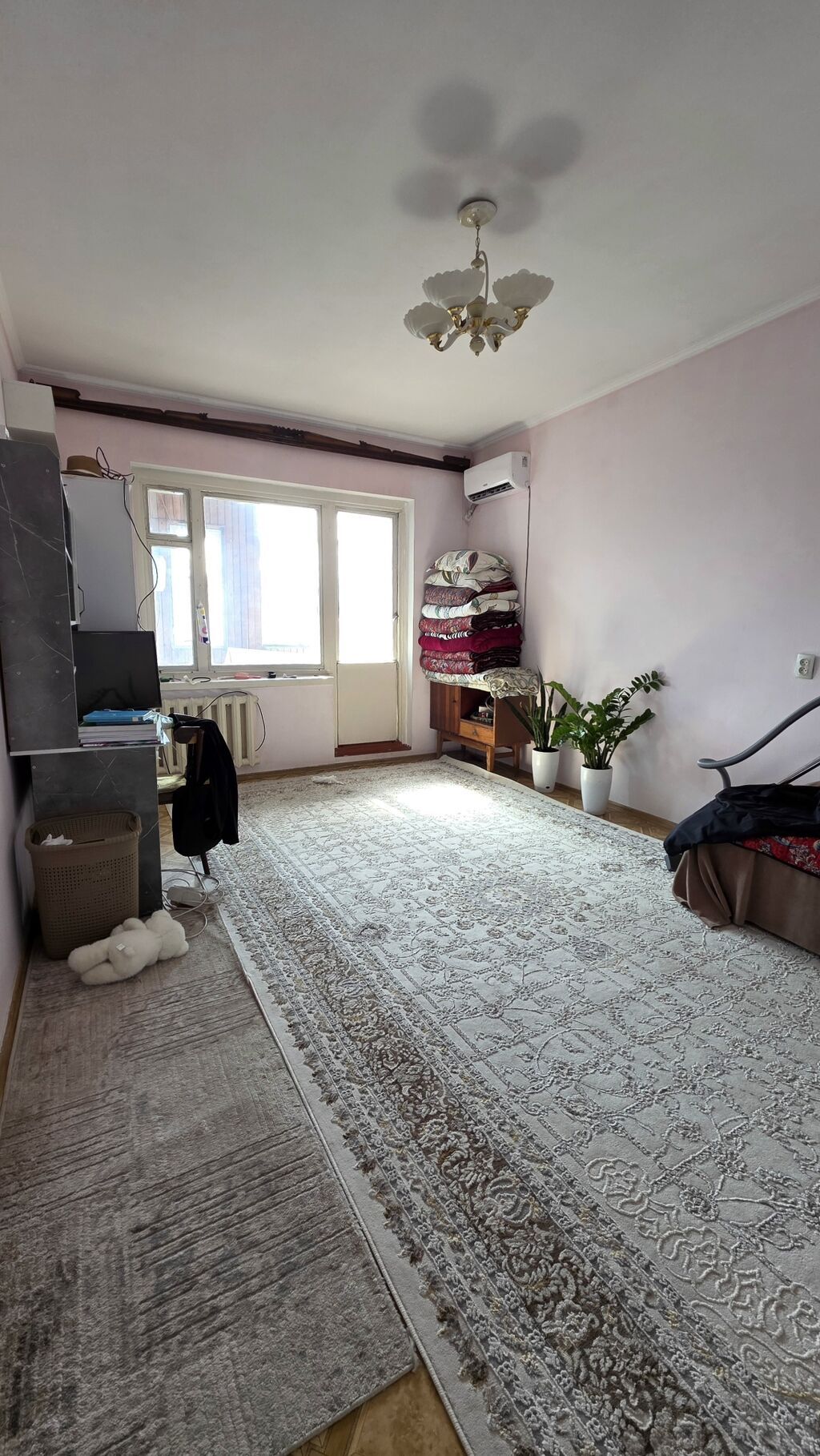 1 комната, 40 м², Аламедин-1 мкр 106 серия, 9 этаж, Старый ремонт: фото 2