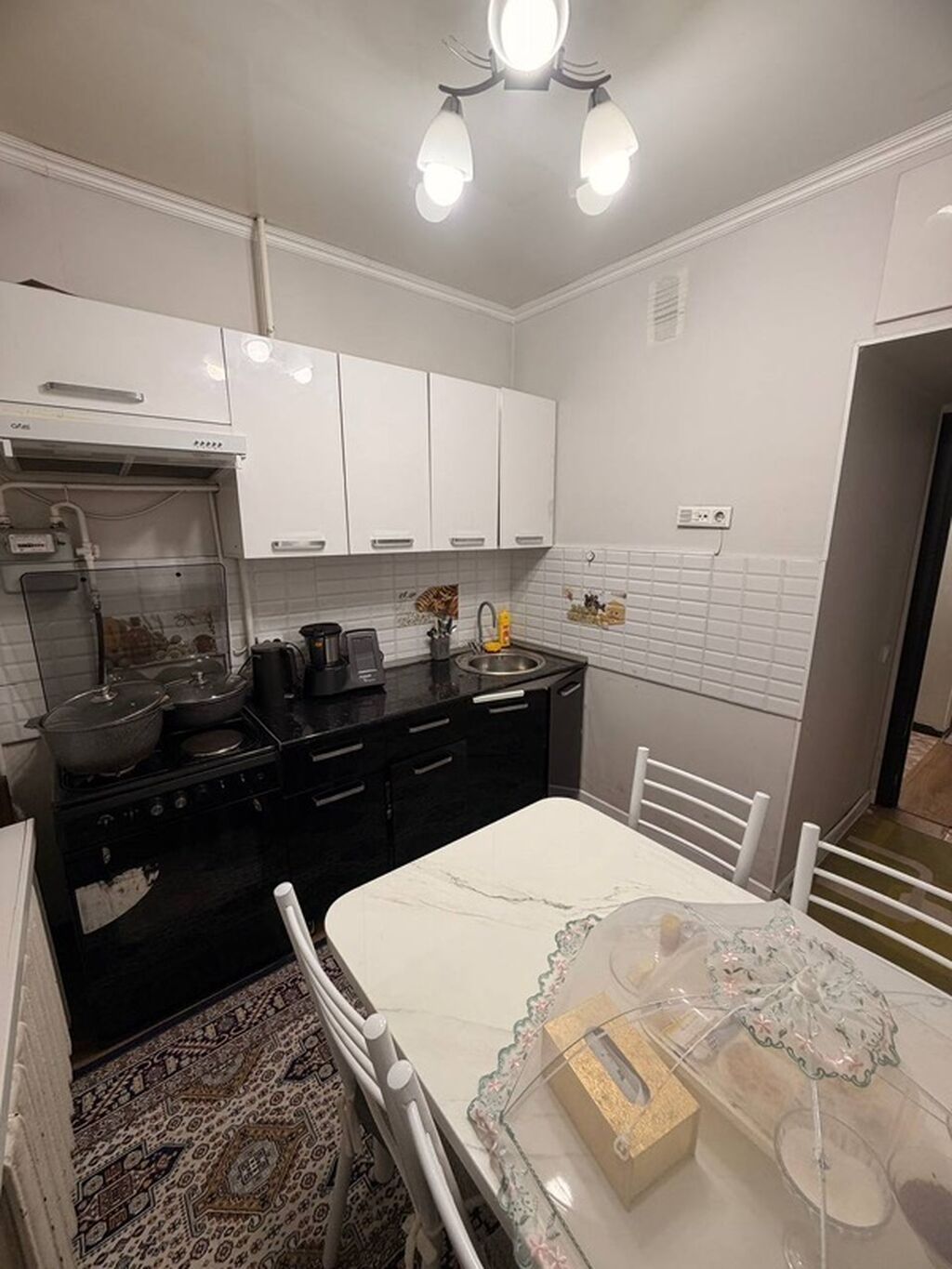3 комнаты, 60 м², Кудайберген авторынок 105 серия, 1 этаж, Дизайнерский ремонт: фото 8