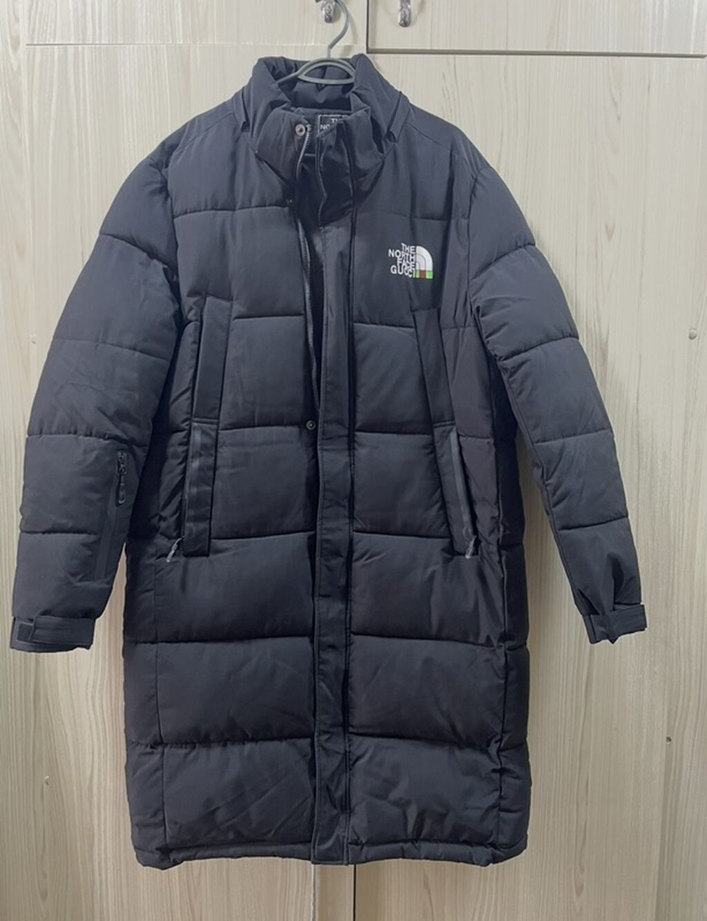 Пуховик, По колено, Стеганый, XL, 2XL