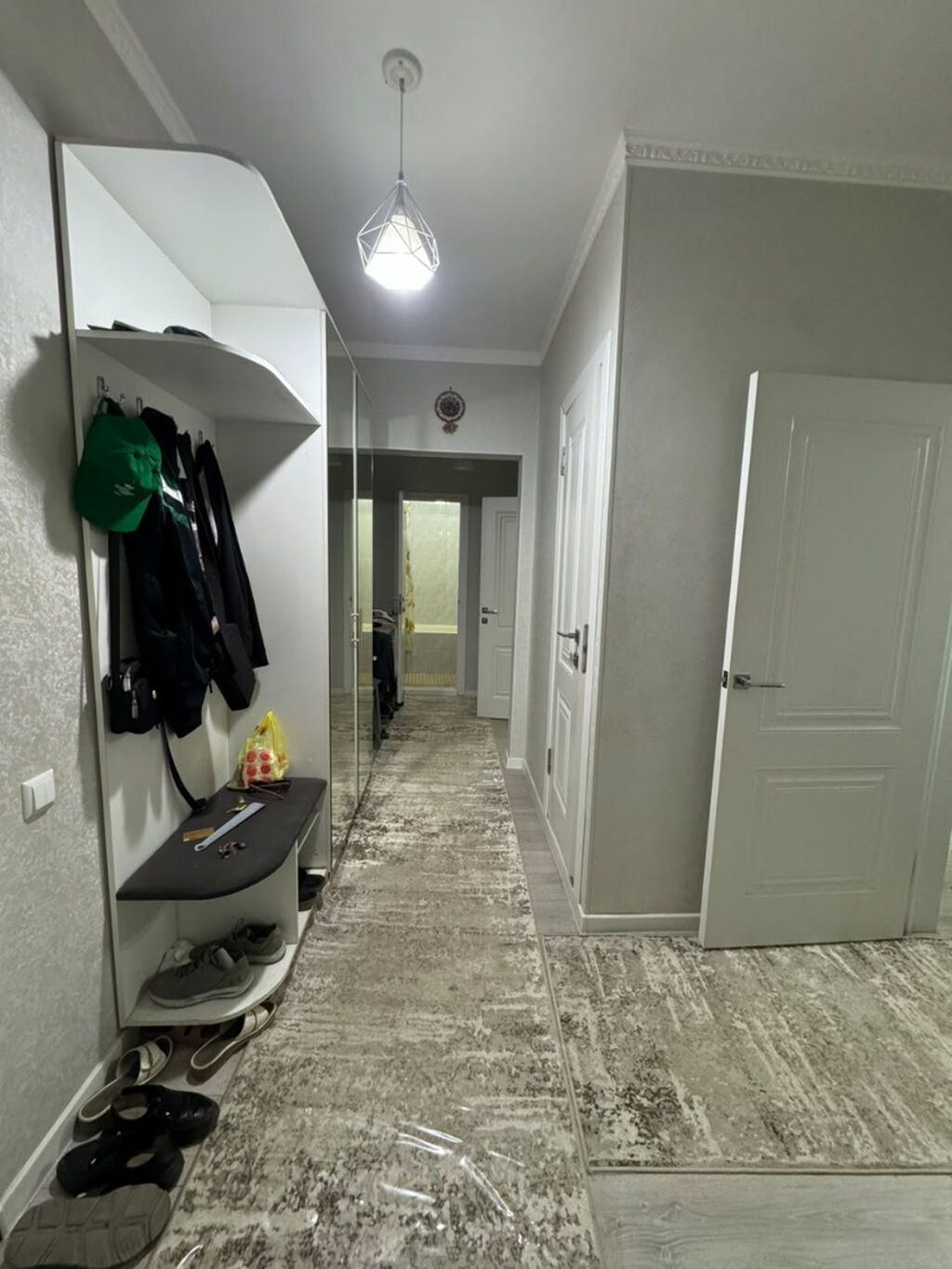 2 комнаты, 54 м², Тунгуч мкр 106 серия, 3 этаж, Дизайнерский ремонт: фото 6
