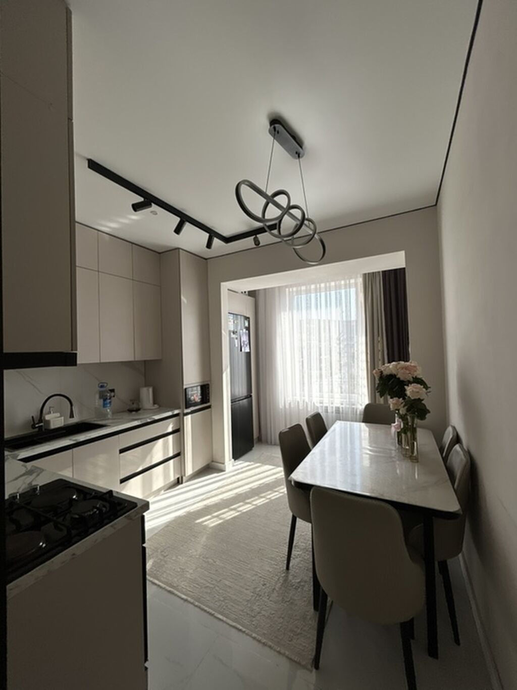 1 комната, 46 м², Асанбай мкр Элитка, 3 этаж, Дизайнерский ремонт: фото 2