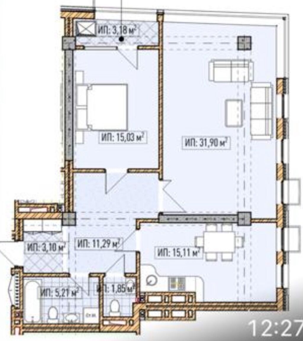 Продам 2-комн. квартиру 87 м² в ЖК Нью Йорк Сити: фото 2