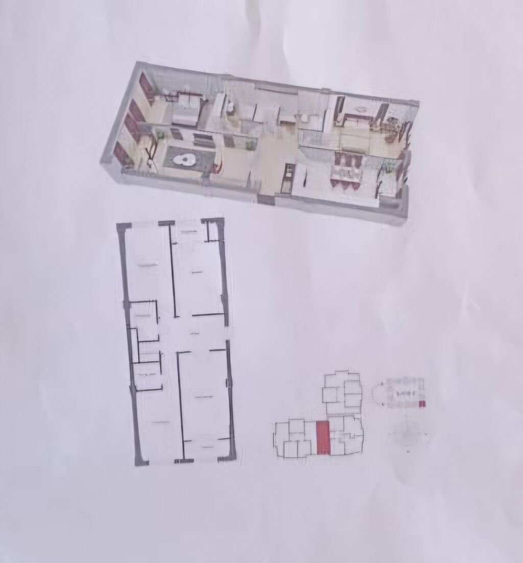 3 комнаты, 100 м², Технопарк Элитка, 14 этаж, ПСО (под самоотделку): фото 2