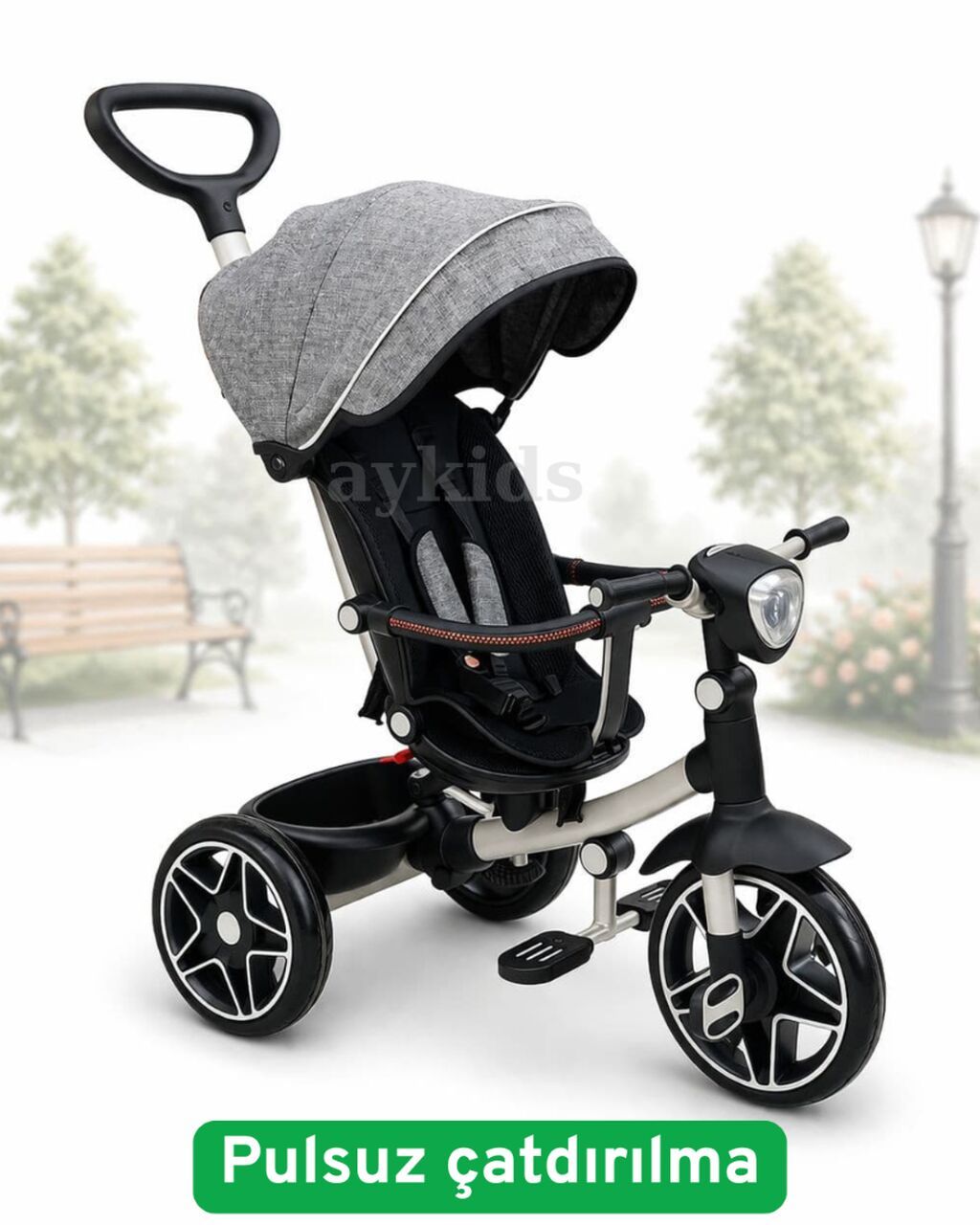 🚲 **1–5 YAŞ UŞAQLAR ÜÇÜN ÜÇTƏKƏRLİ VELOSİPED – RAHATLIQ VƏ ƏYLƏNCƏ BİR