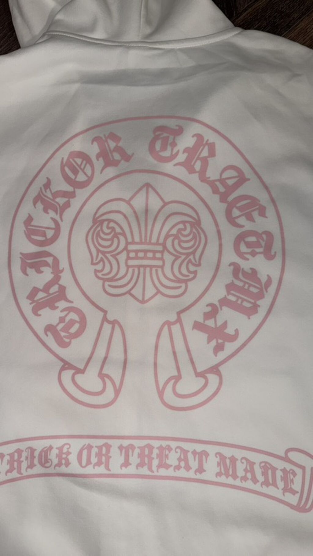 Белое худи на молнии chrome hearts, оно совершенно новое, причина: фото 7