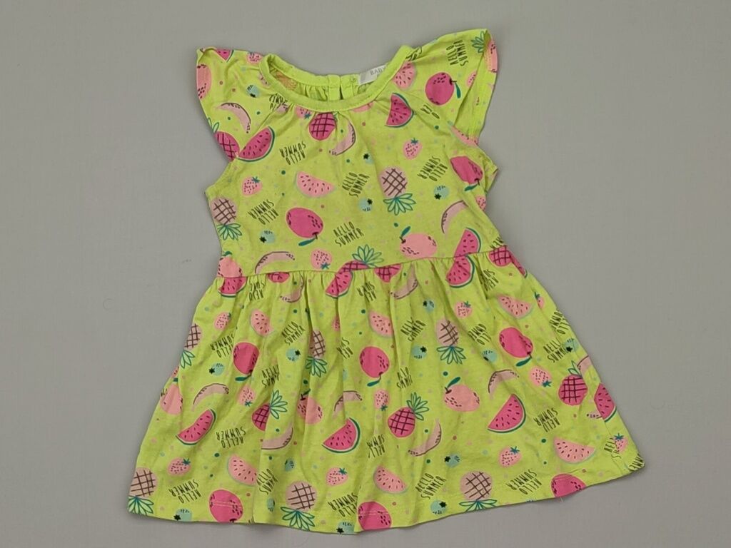 Kid's Dresses: Kid's Dress 9-12 months, height - 80 cm., Polyester, condition - Good — 1
