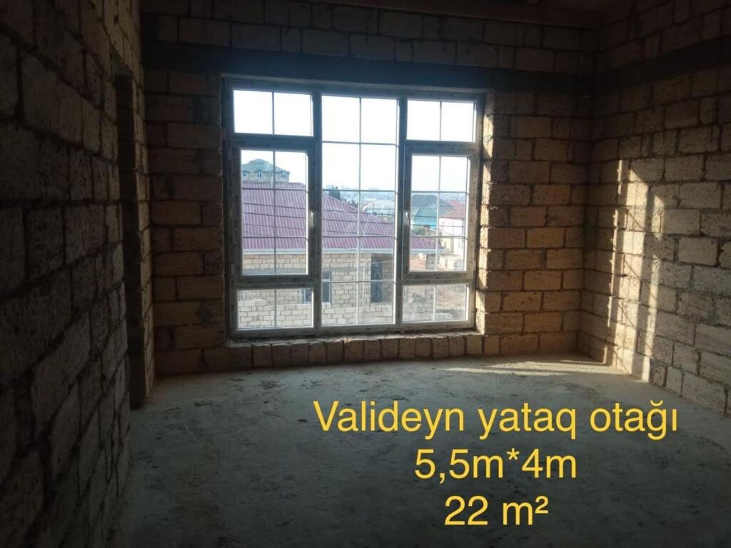 4 otaqlı, 185 kv. m, Kredit yoxdur, Təmirsiz