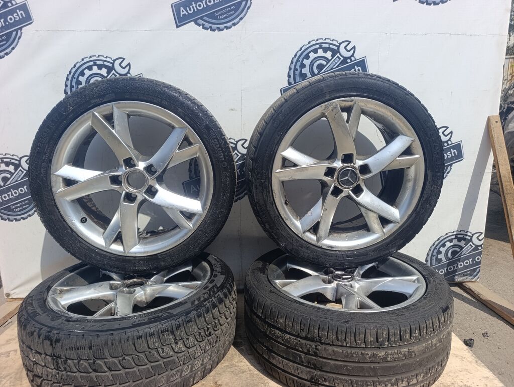 Литые Диски R 17 Mercedes-Benz, Комплект, отверстий - 5, Б/у: фото 2
