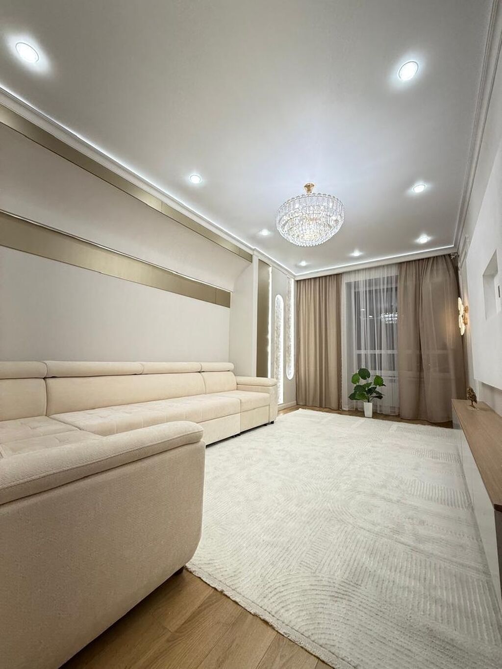 3 комнаты, 71 м², Тунгуч мкр Элитка, 11 этаж, Дизайнерский ремонт: фото 2