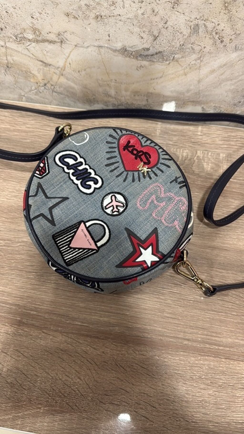 Michael Kors yeni kimi(original!Dairəvi formalı çiyin çantası -