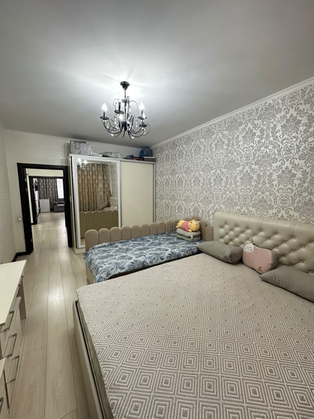 2 комнаты, 68 м², Тунгуч мкр Элитка, 4 этаж, Евроремонт: фото 4