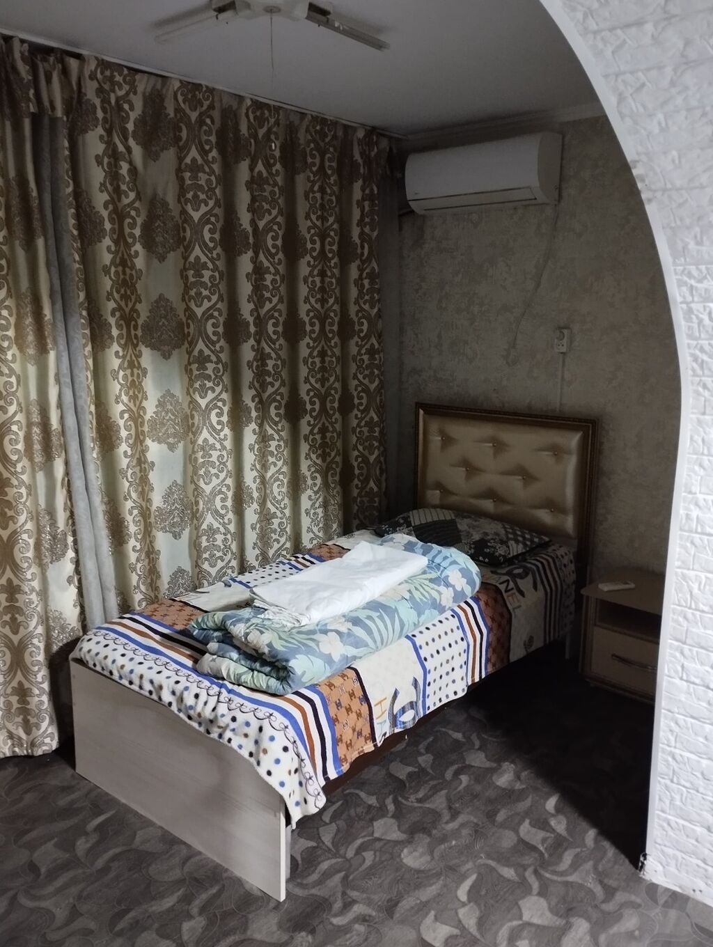 1 комната, Вефа ТЦ, Душевая кабина, Постельное белье, Кондиционер, фото 19