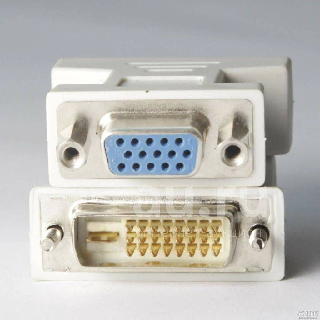 Переходник DVI - VGA. Видео адаптер DVI-D (24+1) папа на VGA 15pin — фото 3