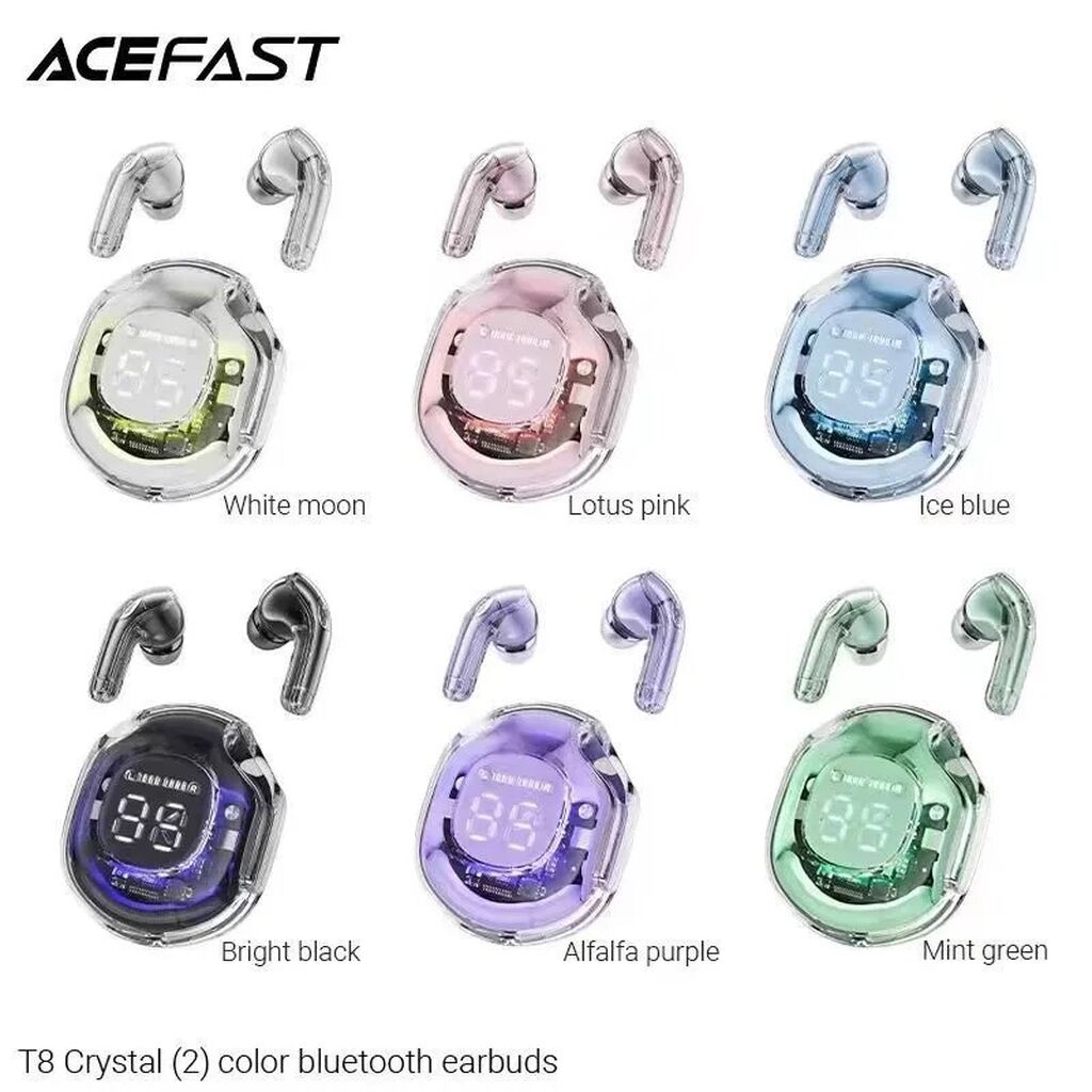 Acefast t8. Acefast t8 Crystal Color Bluetooth Earbuds. Acefast t8 Crystal Color Bluetooth Earbuds фиолетовые. Acefast 3 в 1. Наушники Acefast t8 купить.