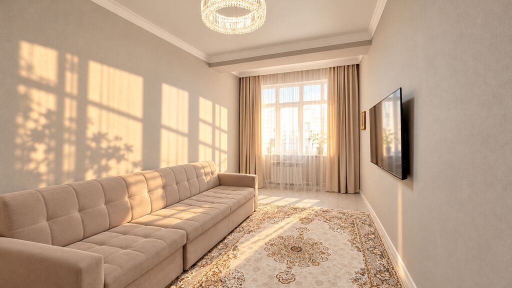 1 комната, 40 м², Аламедин-1 мкр Элитка, 2 этаж, Свежий ремонт: фото 3