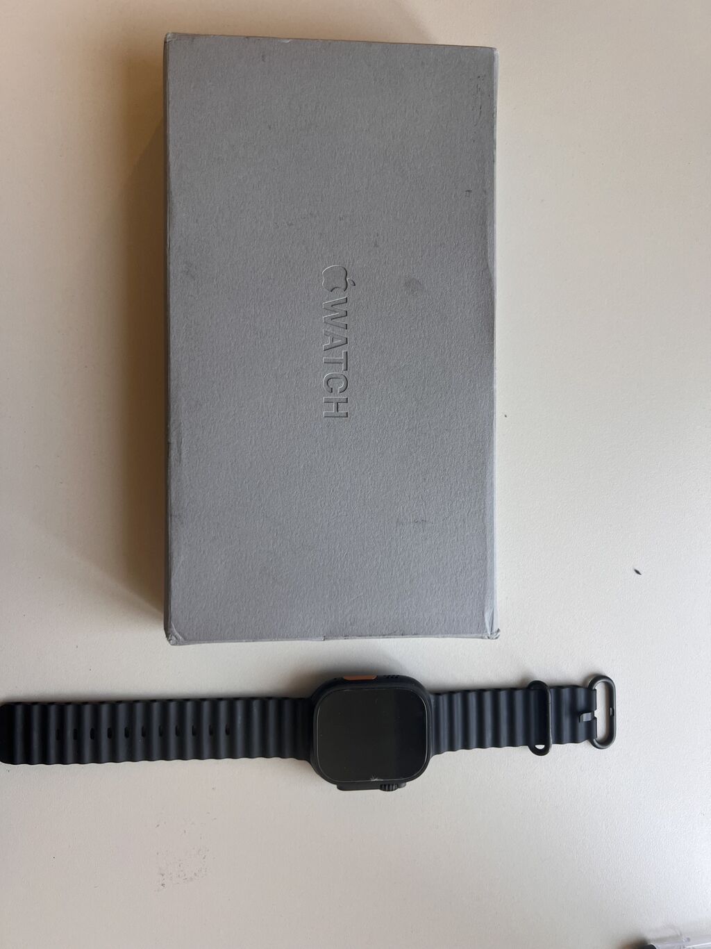 Смарт‑часы Apple Watch (серия Ultra‑стиля) с черным ремешком Ocean: фото 2