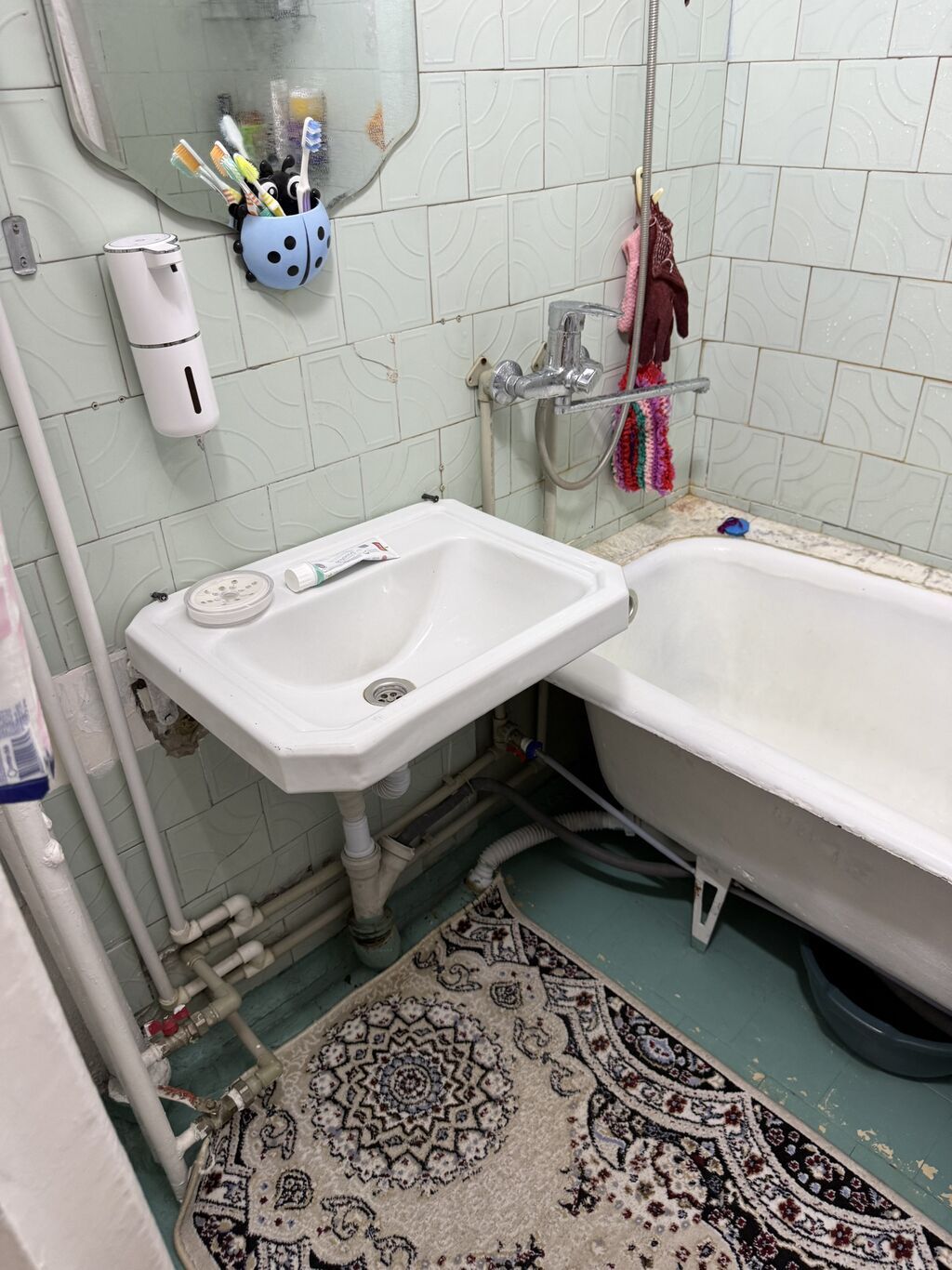 2 комнаты, 44 м², Таатан ТЦ Индивидуалка, 4 этаж, Косметический ремонт: фото 7