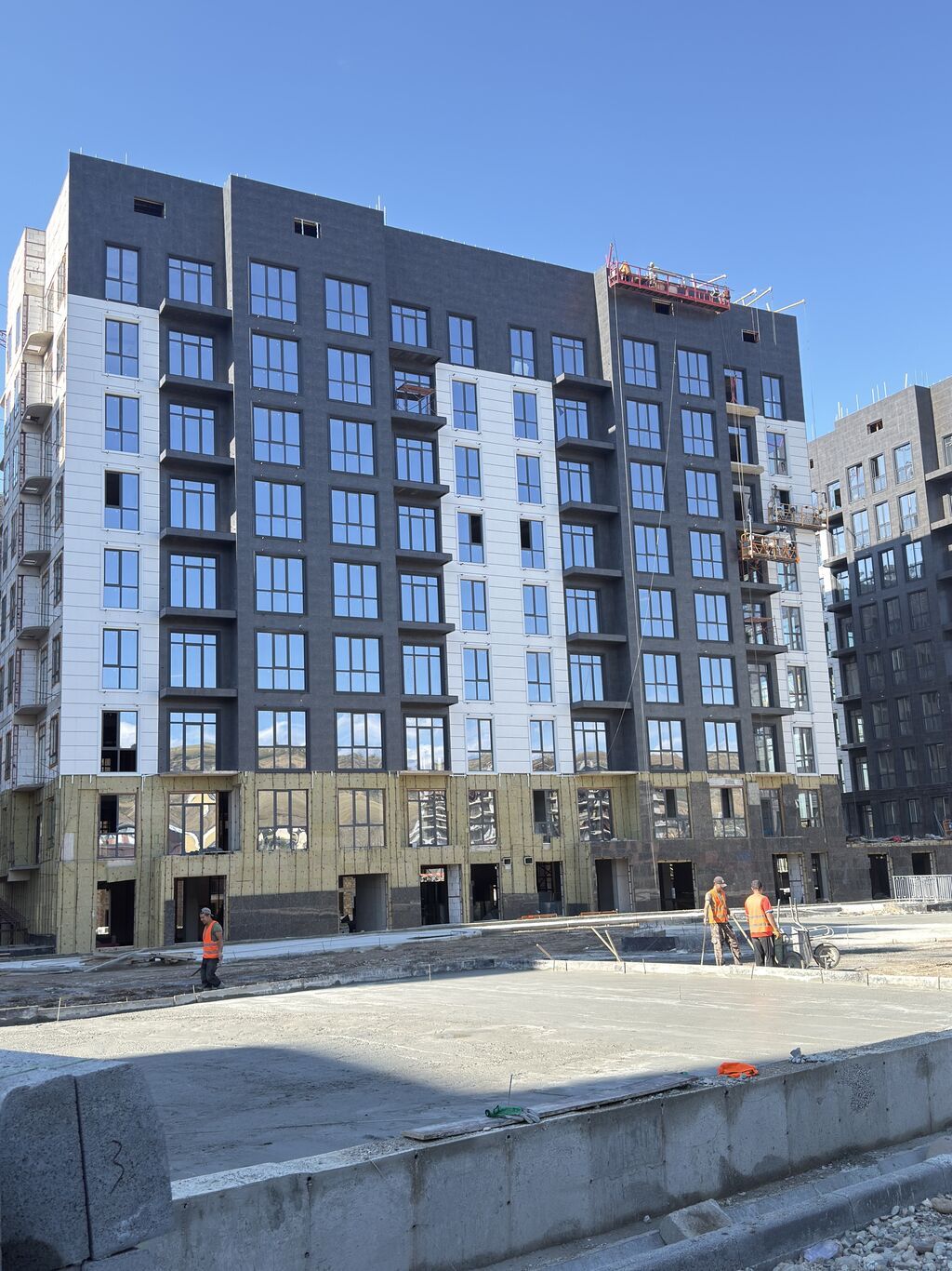 2 комнаты, 80 м², Орто-Сай с. Элитка, 9 этаж, ПСО (под самоотделку): фото 3