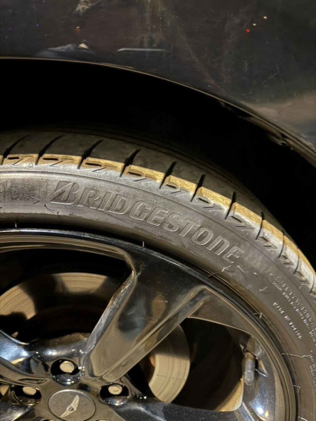 Колёса в сборе: литые диски с шинами Bridgestone Перед 225/40/R19 Зад: фото 2
