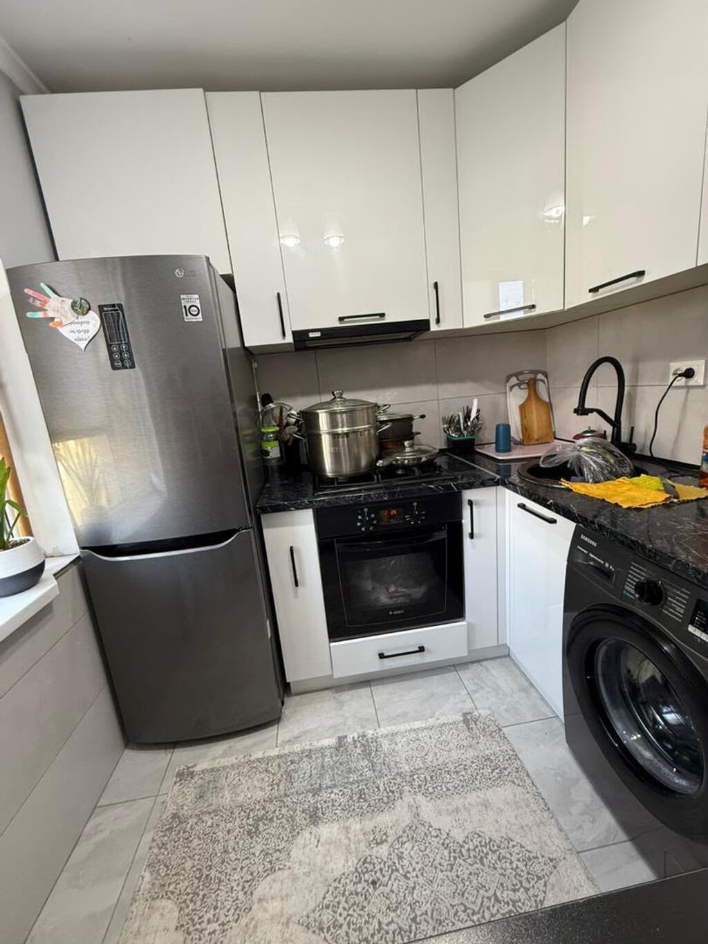 3 комнаты, 58 м², Центральная мечеть 104 серия, 4 этаж, Евроремонт: фото 2