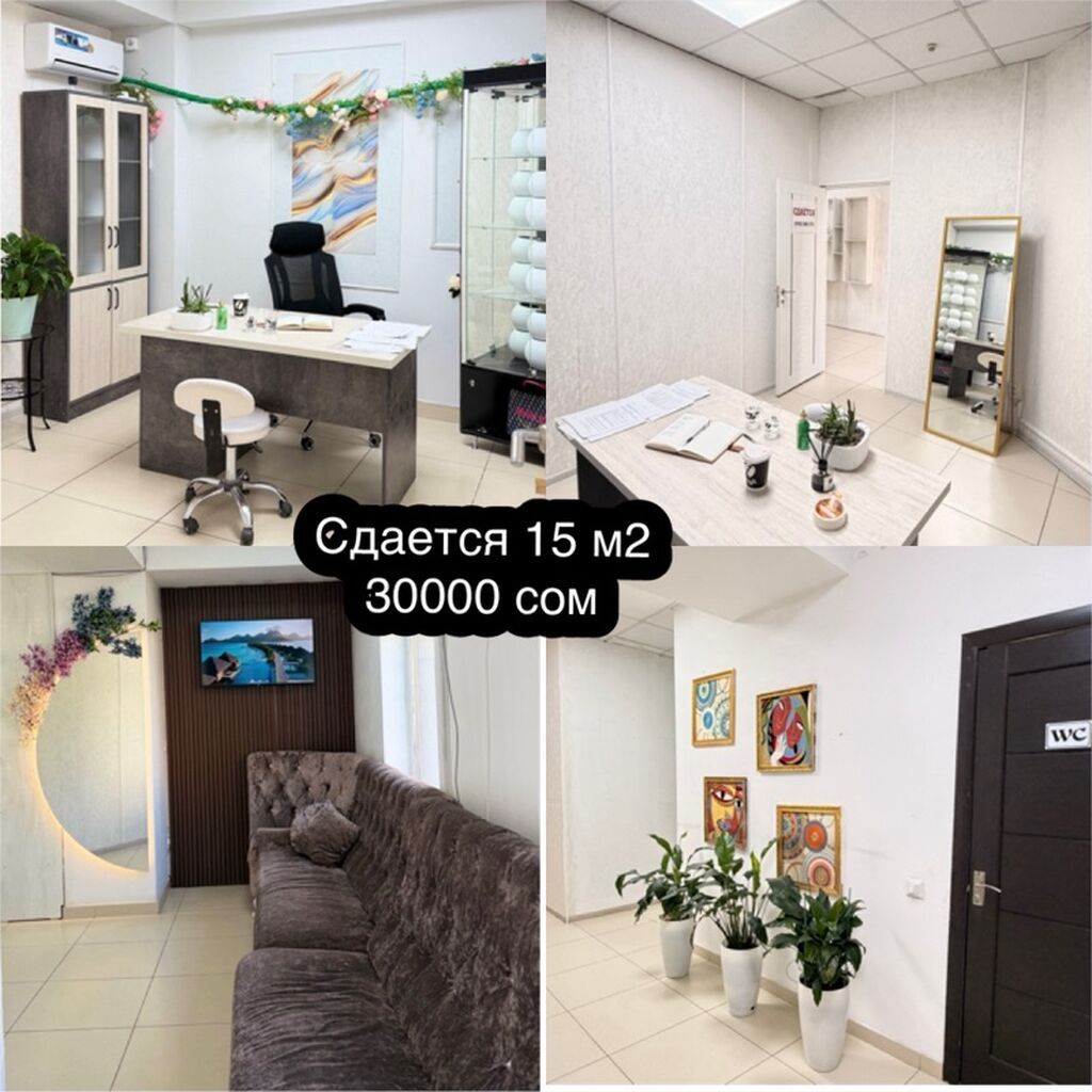 Сдаю Офисный кабинет: 15 м², В бизнес центре, С ремонтом, Первая линия