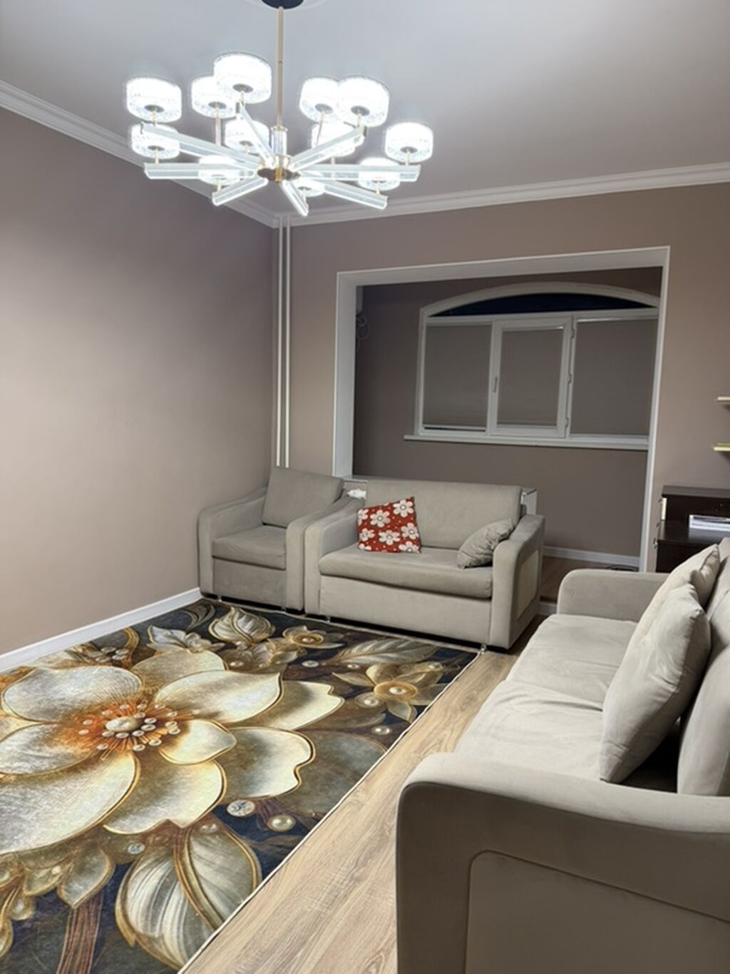 3 комнаты, 76 м², Джал-29 106 серия, 6 этаж, Евроремонт: фото 5