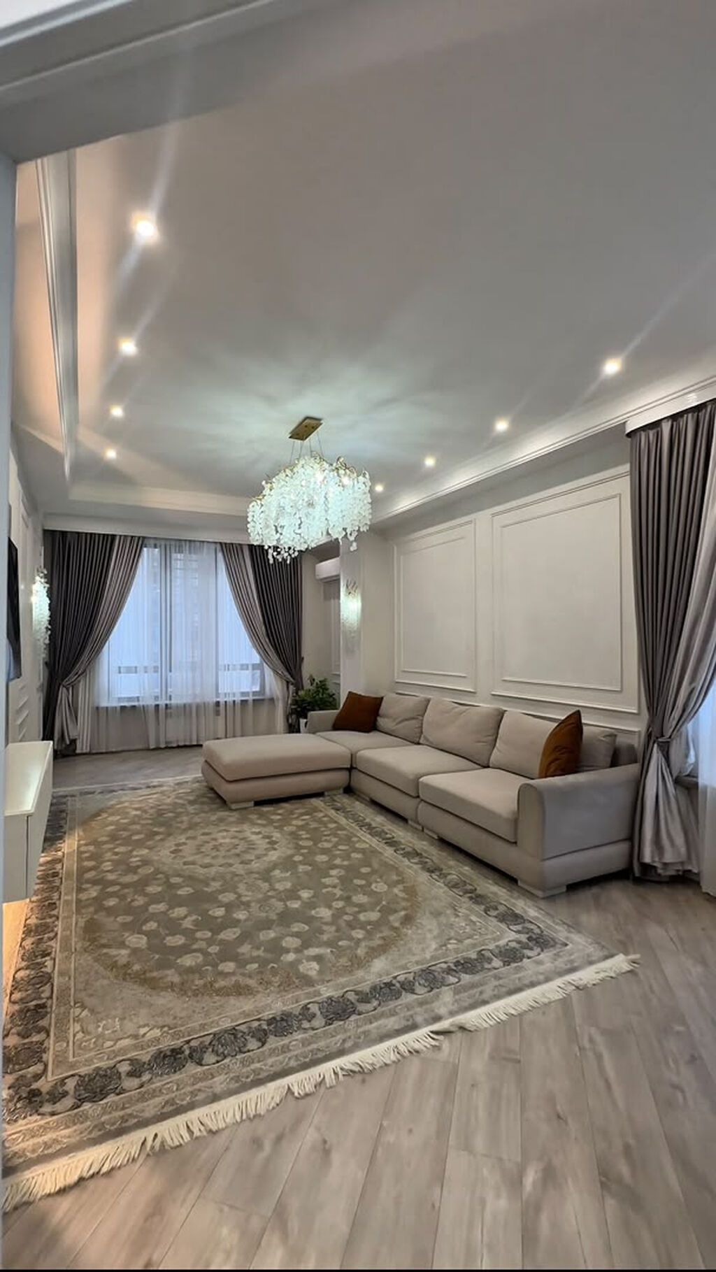3 комнаты, 127 м², Асанбай мкр Элитка, 6 этаж, Евроремонт: фото 1