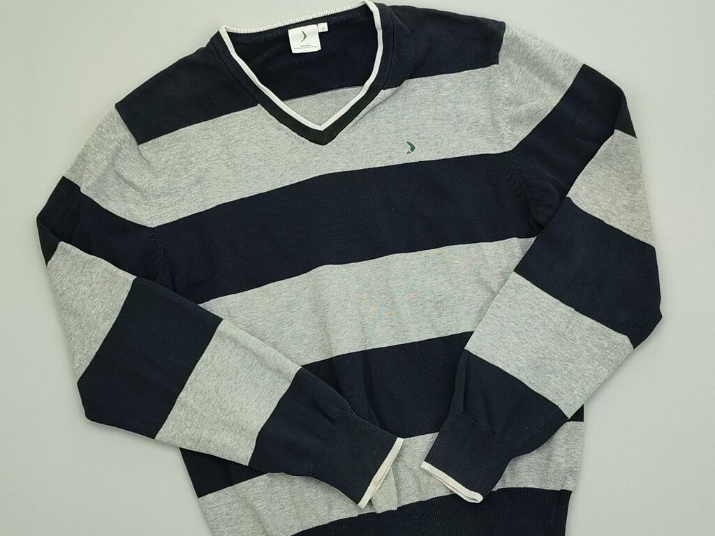 Bluzy: Pulover S (EU 36), stan - Idealny, wzór - Linia, kolor - Szary — 1