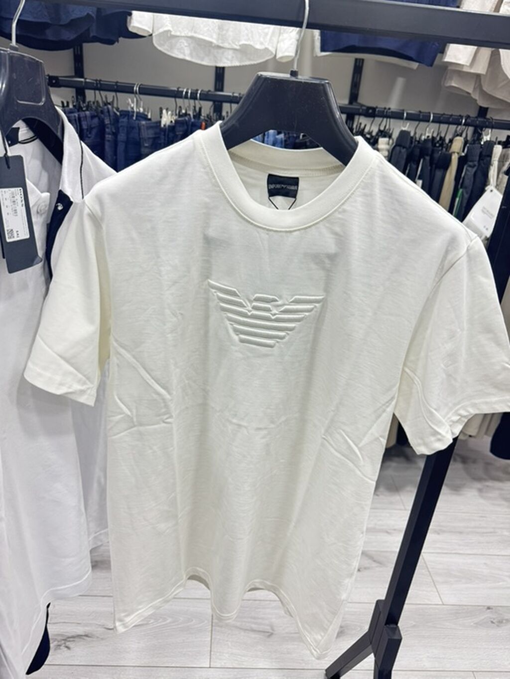 Мужская футболка, M, L, S, Emporio Armani, Новый, цвет - Белый, Самовывоз: фото 1
