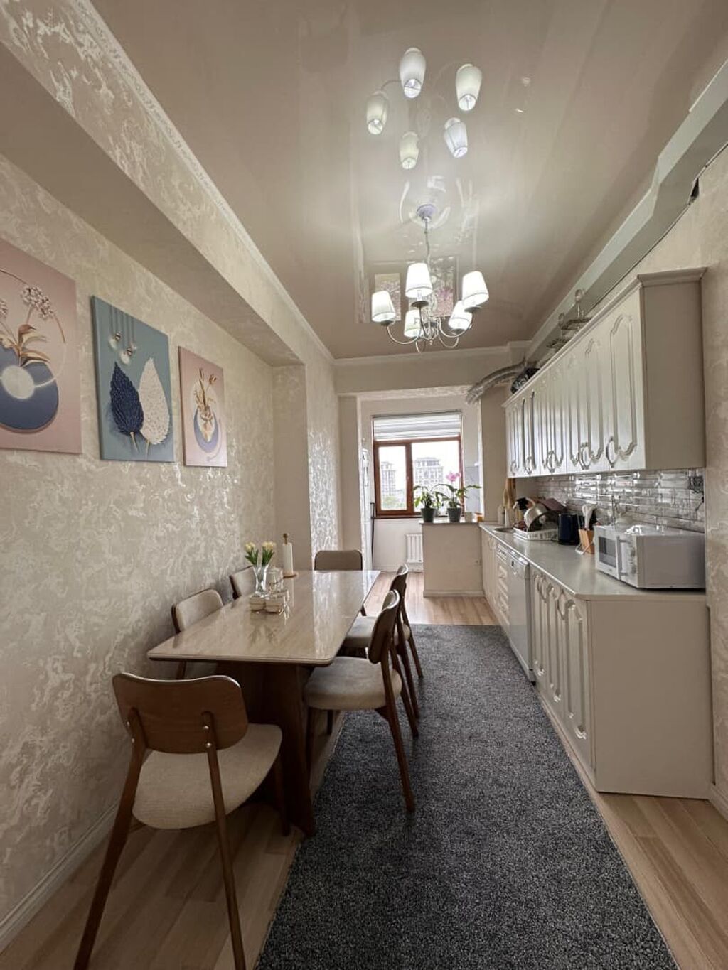 3 комнаты, 124 м², Элитка, 7 этаж, Евроремонт: фото 1