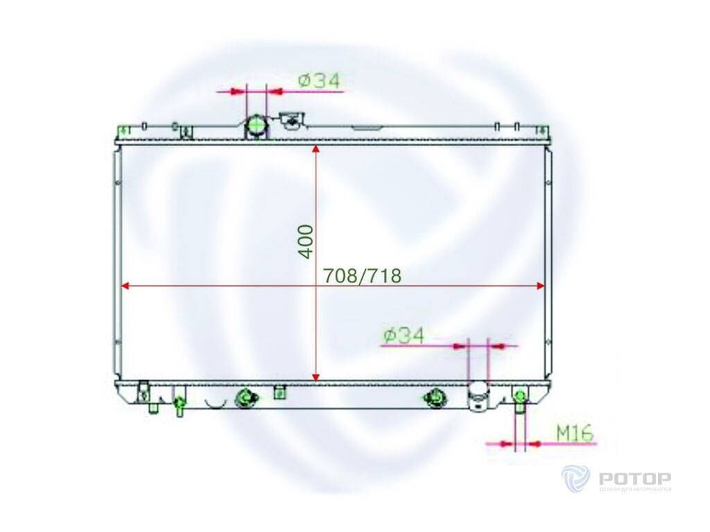 Радиатор тойота марк 2