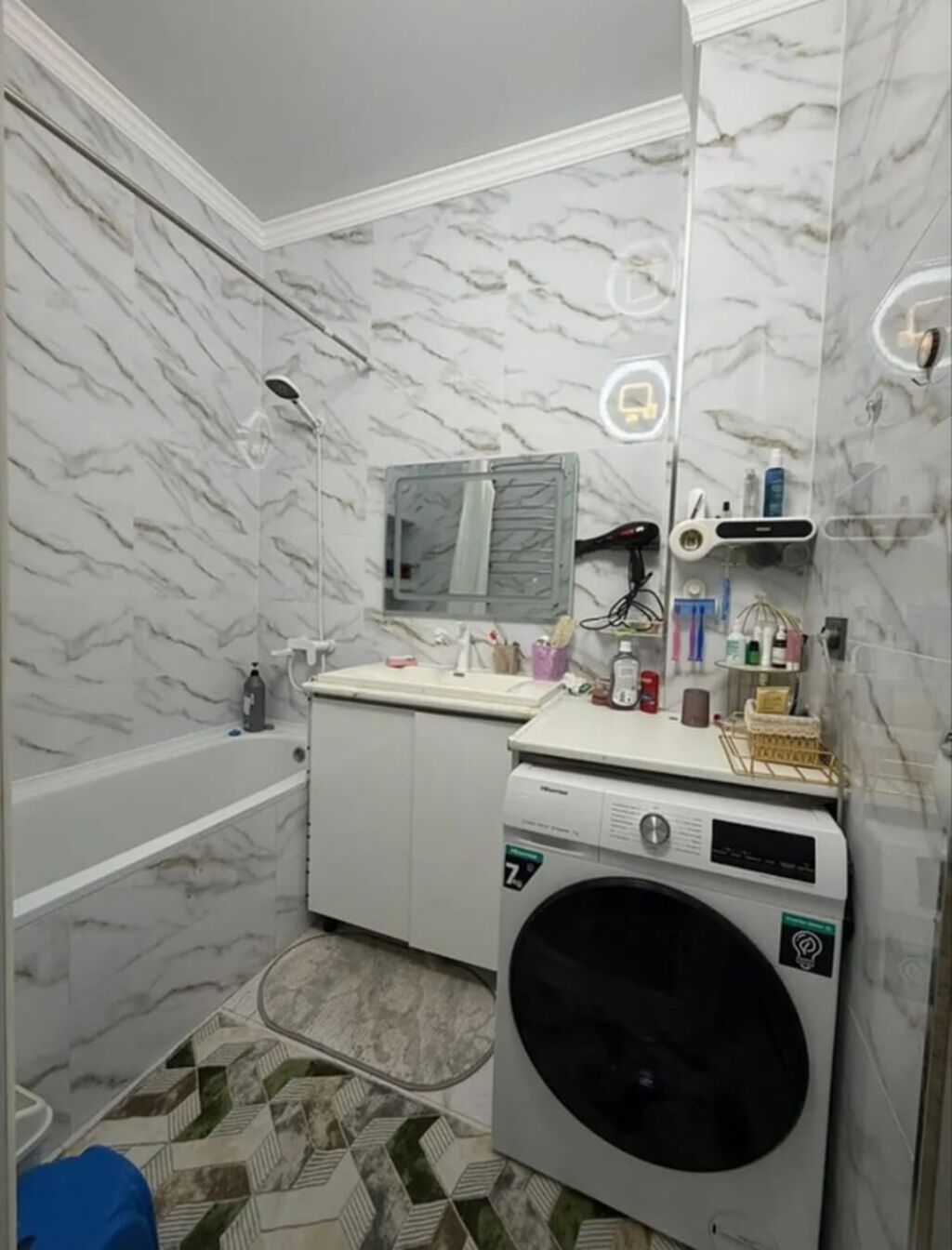 2 комнаты, 65 м², Джал мкр (в т.ч. Верхний, Нижний, Средний) Элитка, 4 этаж, Евроремонт: фото 7