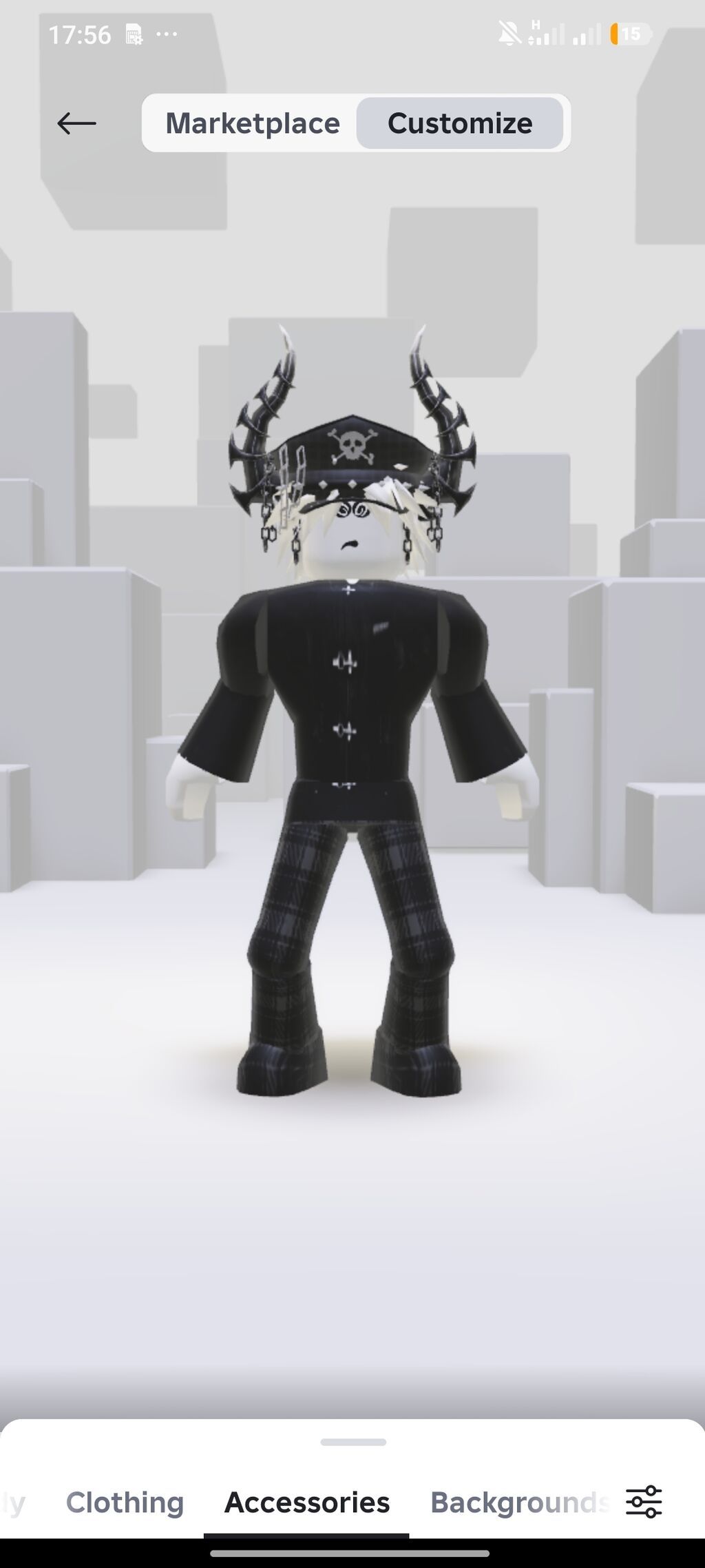 Набор цифровых предметов для Roblox - Два готовых аватара: 1) Темный: фото 1