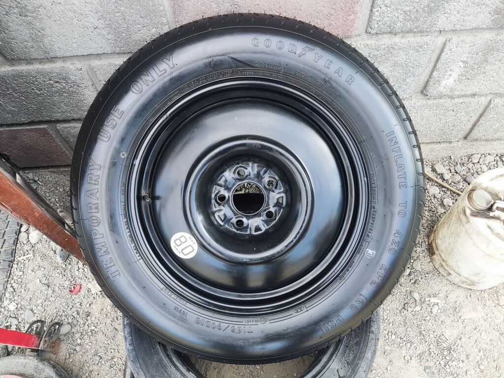 Колеса в сборе 165 / 80 / R 17, Лето, Б/у, Запаска, Легковые, Железные, отверстий - 5: фото 5