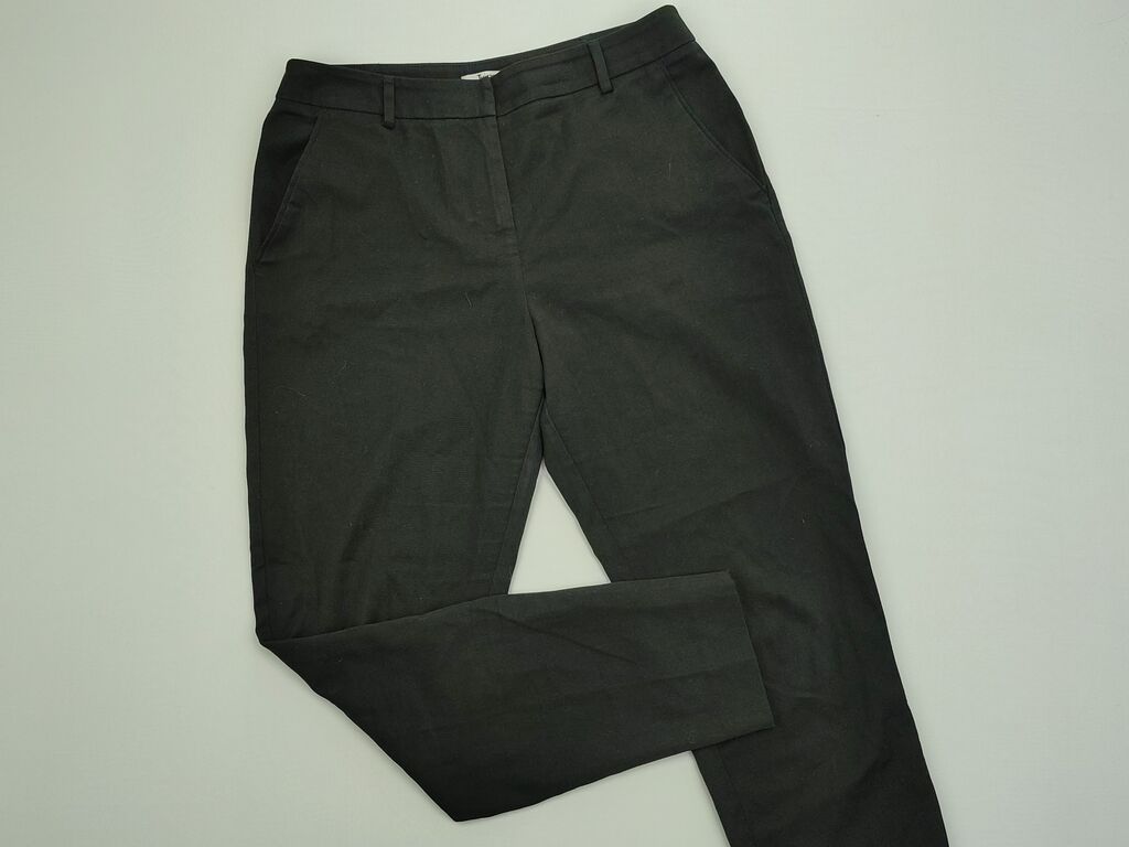 Spodnie: Spodnie M (EU 38), stan - Idealny, wzór - Jednolity kolor, kolor - Czarny — 1