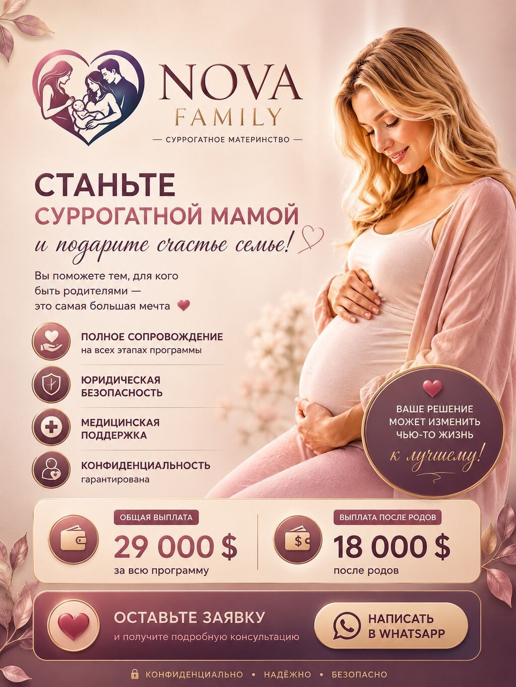 Подарите надежду одной семье и получите достойное вознаграждение