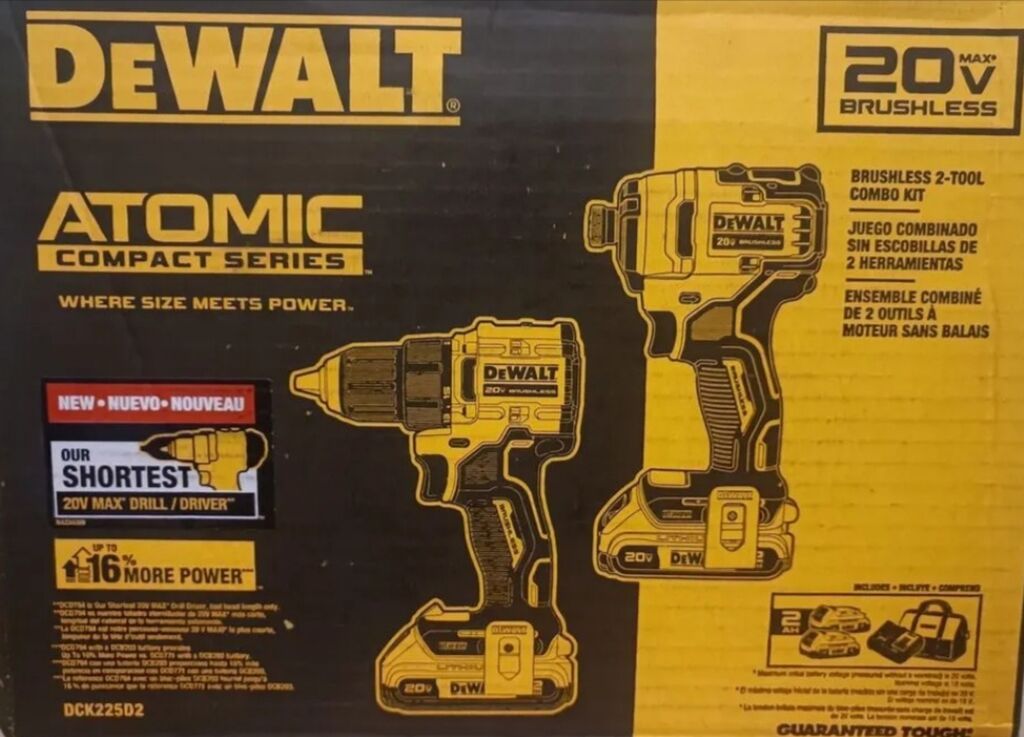 Dewalt dck225d2.Комбо из двух инструментов dewalt, шуруповерт dcd794 и: фото 1