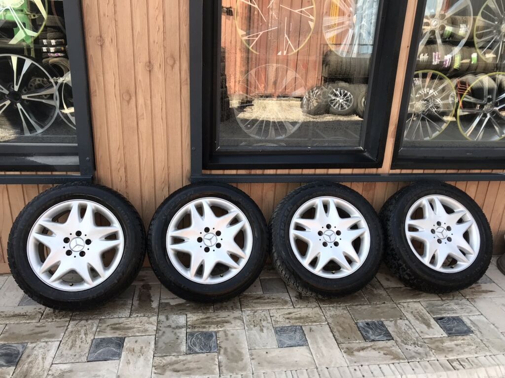 Комплект оригинальных литых дисков Mercedes-Benz с шинами Обмен: фото 4