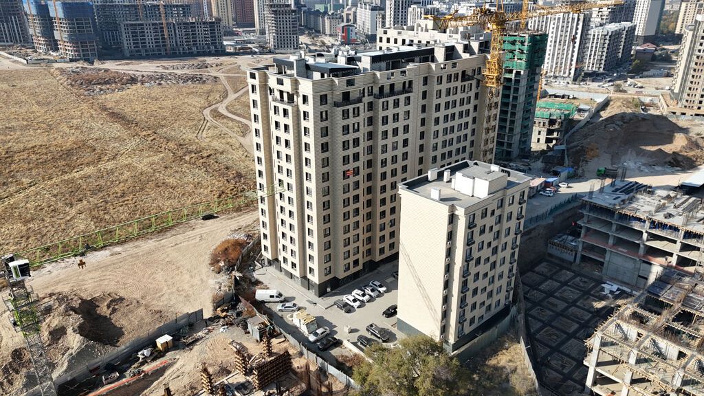 4 комнаты, 154 м², Асанбай мкр Элитка, 13 этаж, ПСО (под самоотделку): фото 1