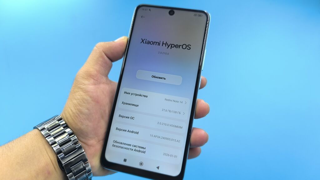 Redmi, Redmi Note 14, Б/у, 128 ГБ, цвет - Голубой, 2 SIM: фото 4