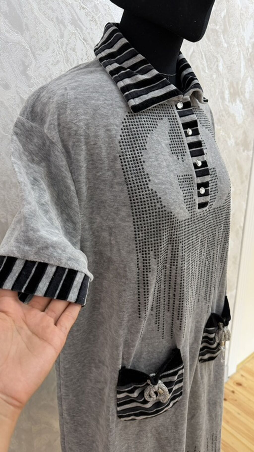Повседневное платье, Турция, Длинная модель, Трикотаж, Прямое, 2XL: фото 2