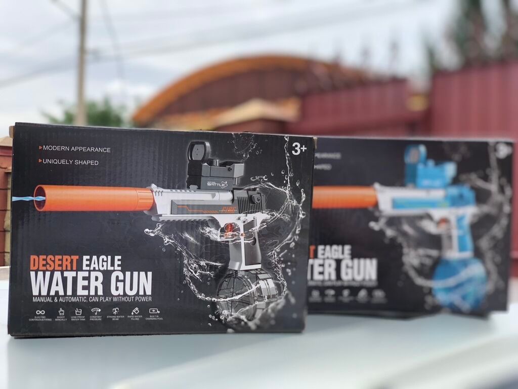 Водяной пистолет "Desert Eagle" в коробке. Доступны модели с оранжевым: фото 4