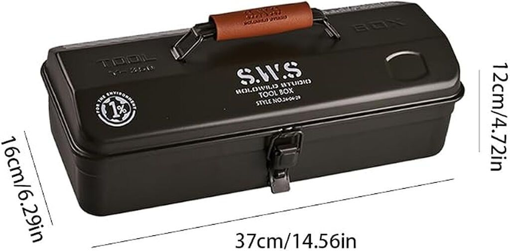 Металлический ящик-органайзер S.W.S Tool Box (WKB00037006) - Размеры: фото 1