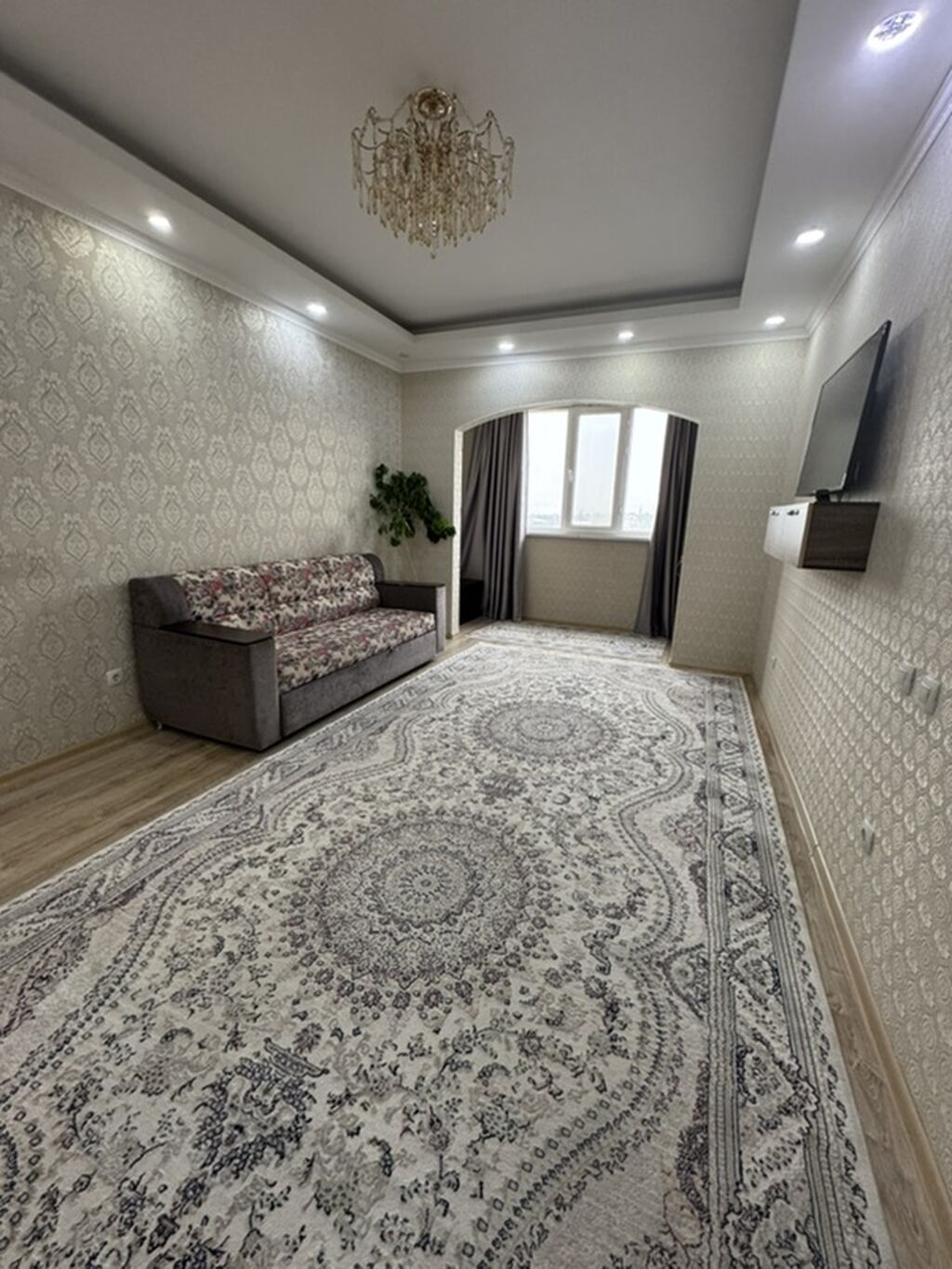 2 комнаты, 68 м², Кок-Жар ж/м 106 серия улучшенная, 4 этаж, Евроремонт: фото 2