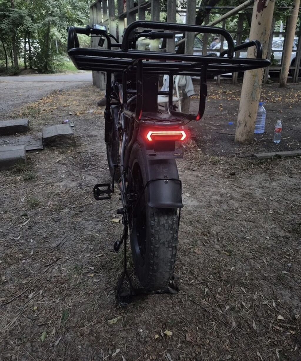 Электровелосипед Geopard Fat Bike с задним грузовым багажником Оля б — фото 2