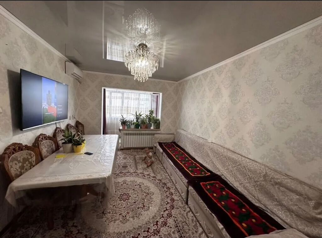 3 комнаты, 60 м², Аламединский рынок / базар 105 серия, 5 этаж, Свежий ремонт: фото 1