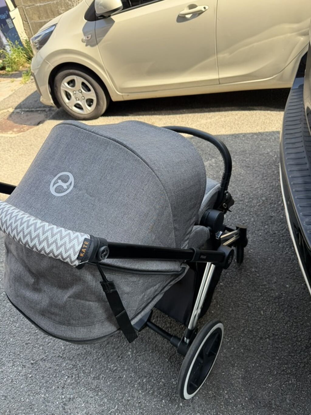Коляска Cybex Priam, серый текстиль В комплекте есть матрас,дождевик,и: фото 3