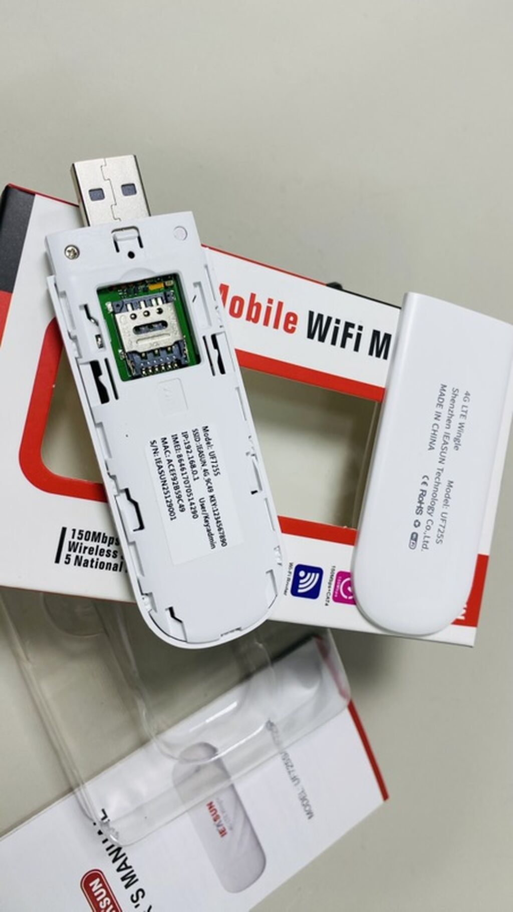 4G LTE Wi‑Fi модем/роутер IEASUN (модель UF725S) - Тип: 4G LTE Wingle: фото 5