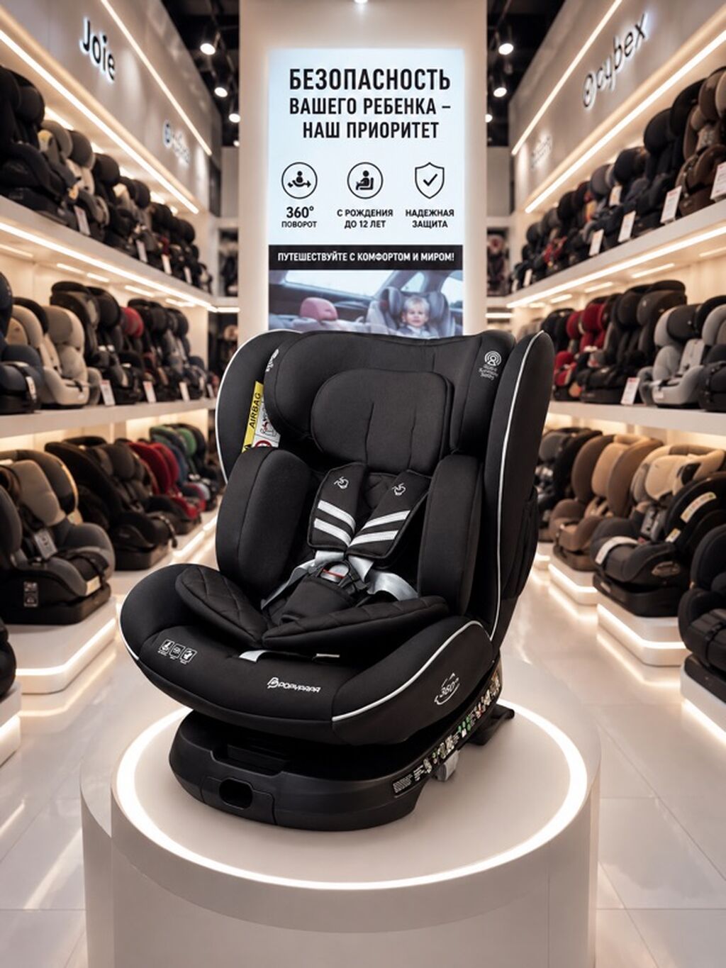 Детское автокресло с Isofix 0-12 лет: фото 2
